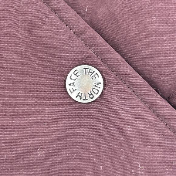 The North Face Cuchillo Vest Women XL Root Brown Sherpa Lined Reversible Zip - Picture 6 of 11